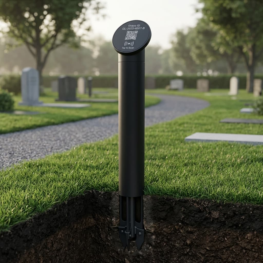GraveLedger Smart Identification Pole